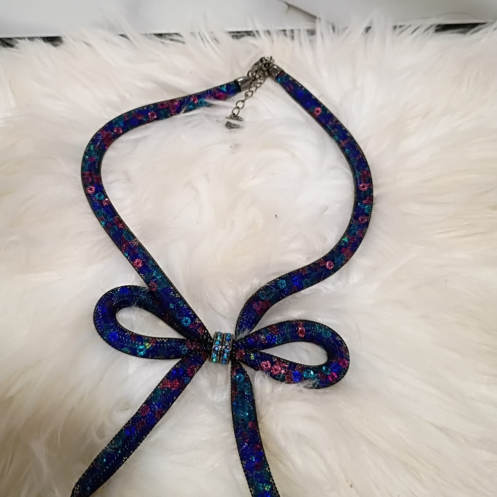 Jessica Simpson Blue and Pink Necklace